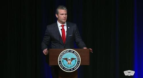 '국방장관 기독 찬양기도회' 참석한 피터 헤그세스 장관[미국 국방영상정보배포서비스(DVIDS) 홈페이지 캡처. 재판매 및 DB 금지