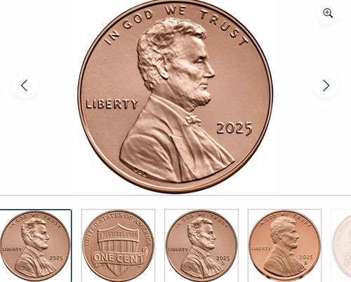 미국 1센트 동전[미국 조폐국 홈페이지 캡처. 재판매 및 DB 금지]