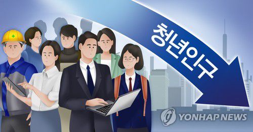 청년인구 감소 (PG)[박은주 제작] 사진합성·일러스트