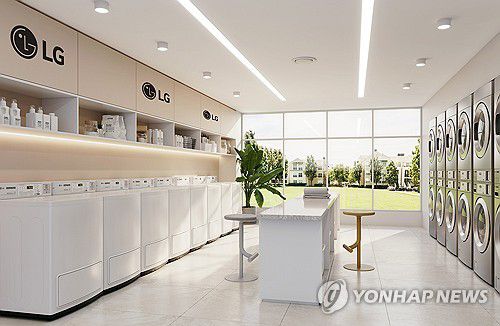 북미 코인 세탁소에 설치된 LG전자 상업용 세탁기[LG전자 제공. 재판매 및 DB 금지] photo@yna.co.kr