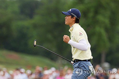 지난해 US여자오픈 우승 당시 기뻐하는 사소 유카[게티이미지/AFP=연합뉴스 자료사진]