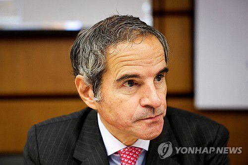 라파엘 그로시 IAEA 사무총장[로이터 연합뉴스 자료사진. 재판매 및 DB 금지]