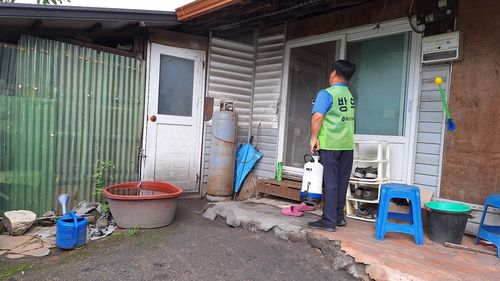 취약 가구 방역소독[횡성군 제공.재판매 및 DB 금지]