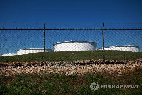 미국 오클라호마주 쿠싱 원유 저장 시설[연합뉴스 자료제공]