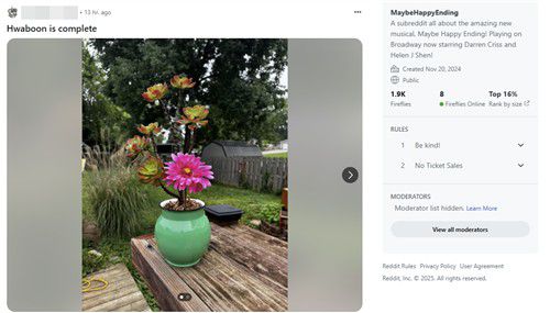 미국 커뮤니티 '레딧' 내 '어쩌면 해피엔딩' 팬 페이지[레딧 홈페이지 캡처. 재판매 및 DB 금지]