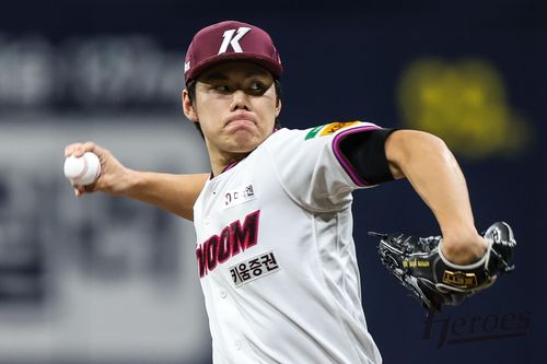 5이닝 무실점으로 호투하고도 14연패 탈출에 실패한 키움 김윤하[키움 히어로즈 제공. 재판매 및 DB 금지]
