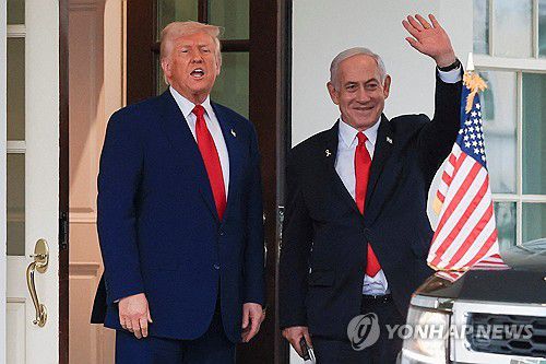 도널드 트럼프 미국 대통령과 베냐민 네타냐후 이스라엘 총리 [로이터 연합뉴스 자료사진. 재판매 및 DB 금지]