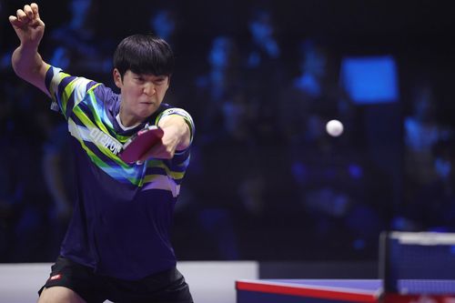 미래에셋증권 박강현의 경기 장면[한국프로탁구연맹 제공. 재판매 및 DB 금지]