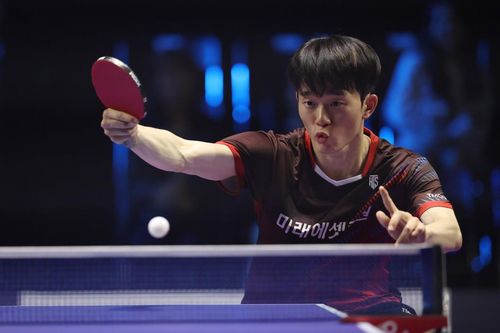 미래에셋증권 우형규의 경기 장면[한국프로탁구연맹 제공. 재판매 및 DB 금지]