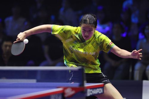 커트 수비하는 이승은[한국프로탁구연맹 제공. 재판매 및 DB 금지]