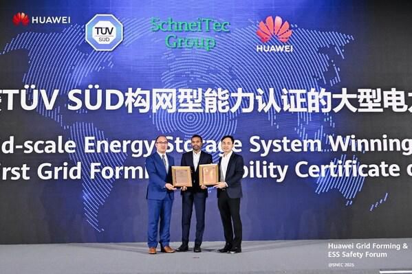 Huawei and SchneiTec Commission World’s First TÜV SÜD-Certified Grid-Forming Energy Storage Project