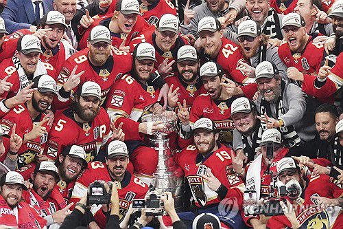 2회 연속 스탠리컵 파이널 우승을 차지한 플로리다[AP=연합뉴스]