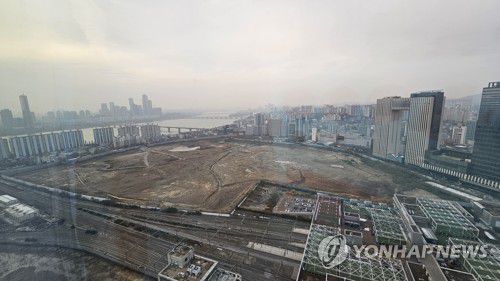 용산국제업무지구가 들어설 서울 용산정비창 부지[촬영 임성호]
