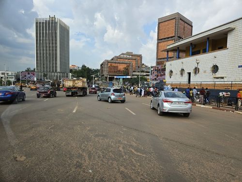 카메룬 수도 야운데의 도로[촬영 노재현]