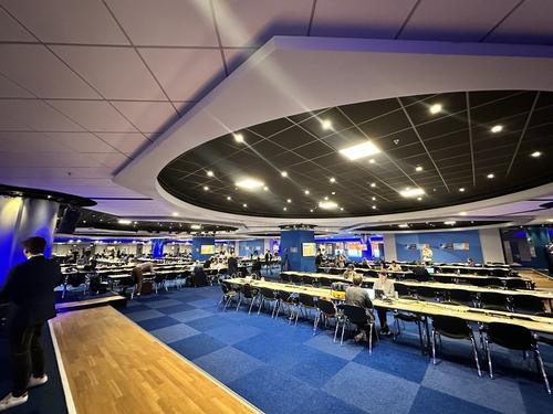 정상회의장 내 프레스센터(헤이그=연합뉴스) 정빛나 특파원 = 북대서양조약기구(NATO·나토) 정상회의 개막을 하루 앞둔 23일(현지시간) 네덜란드 헤이그의 정상회의장 인근에 마련된 프레스센터. 2025.6.23 shine@yna.co.kr