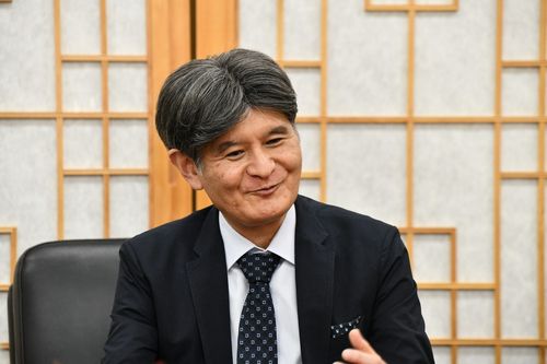 사토 다카오 고토쿠인 주지 겸 게이오대 교수 [국가유산청 제공. 재판매 및 DB 금지]