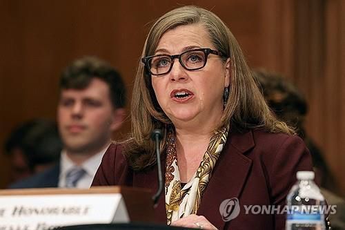 미셸 보먼 미 연준 부의장[로이터 연합뉴스 자료사진. 재판매 및 DB 금지]