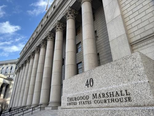 권도형씨 재판 전 협의가 열린 뉴욕 남부연방법원[연합뉴스 자료사진]