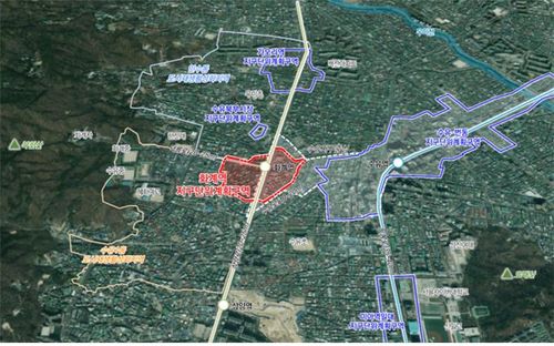 강북구 '화계역 지구단위계획구역 위치도[서울시 제공. 재판매 및 DB 금지]