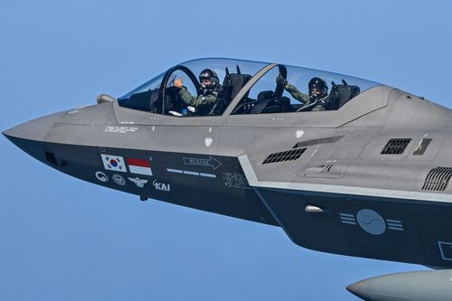 KF-21 탑승한 폴란드 공군 사령관(후방석)[KAI 제공. 재판매 및 DB 금지]