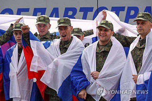 포로교환으로 돌아온 러시아군[타스 연합뉴스. 재판매 및 DB 금지]