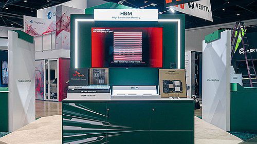 엔비디아 연례 개발자 콘퍼런스 'GTC 2025'에 조성된 SK하이닉스 HBM 전시공간[SK하이닉스 뉴스룸 제공. 재판매 및 DB 금지]