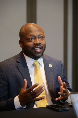 윌슨 화이트 구글 대외협력·공공 정책 담당 부사장(서울=연합뉴스) 윌슨 화이트 구글 대외협력·공공 정책 담당 부사장이 1일 서울 강남구 조선팰리스 호텔에서 진행한 연합뉴스와 인터뷰에서 발언하고 있다. 2025.7.1 [구글코리아 제공. 재판매 및 DB 금지]