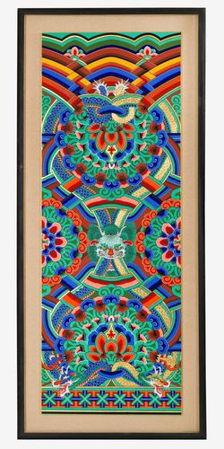 홍점석 선생이 작업한 '대량초 단청문양'[국가유산청 제공. 재판매 및 DB 금지]