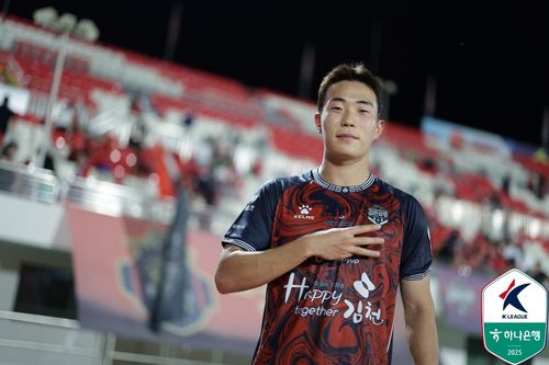 김천 상무 이승원.[한국프로축구연맹 제공. 재판매 및 DB 금지]