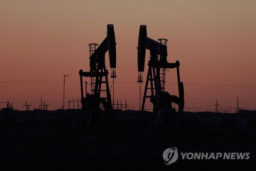 미국 텍사스주 미들랜드 퍼미안 분지의 오일 펌프잭[연합뉴스 자료제공]