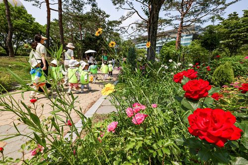 소풍 나온 어린이집 아이들 [사진/임헌정 기자]