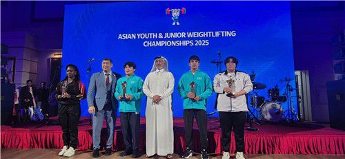 김체량(오른쪽), 2025 아시아유소년선수권 MVP[대한역도연맹 제공. 재판매 및 DB금지]