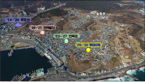 묵호권역 사업 추진 현황[동해시 제공. 재판매 및 DB 금지]