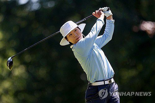 이소미의 티샷.[AFP=연합뉴스]