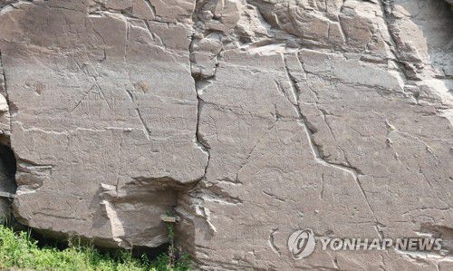 세계유산 등재 앞둔 울주 대곡리 반구대 암각화(울산=연합뉴스) 김용태 기자 = 울산 울주군 언양읍에 위치한 국보 '울주 대곡리 반구대 암각화'. 2025.7.3 yongtae@yna.co.kr