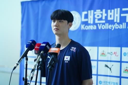 남자배구 국가대표에서 뛴 이우진 [연합뉴스 자료 사진]