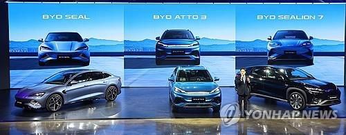중국 BYD 전기차 브랜드 3종 출시[연합뉴스 자료사진]