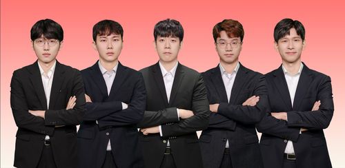 제27회 농심신라면배 한국 대표팀왼쪽부터 신진서·박정환·강동윤 안성준·이지현 9단 [한국기원 제공. 재판매 및 DB 금지]