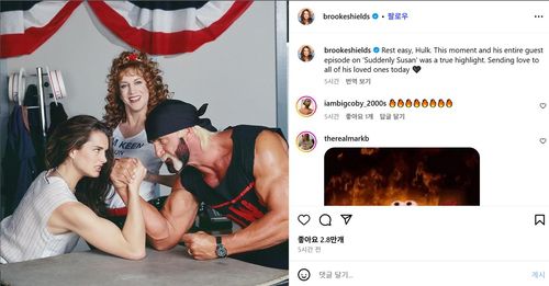 할리우드 스타 브룩 실즈가 인스타그램에 올린 추모 메시지[인스타그램 캡처. 재판매 및 DB 금지]