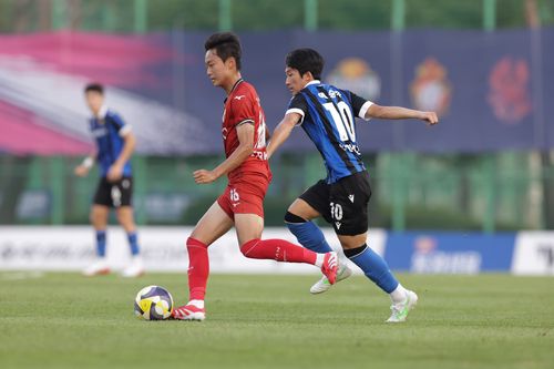 부산 U-18팀과 인천 U-18팀의 결승전 장면[한국프로축구연맹 제공. 재판매 및 DB 금지]