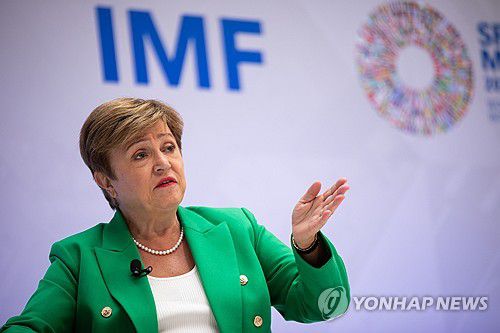 게오르기에바 IMF 총재[EPA 연합뉴스 자료사진. 재판매 및 DB 금지]