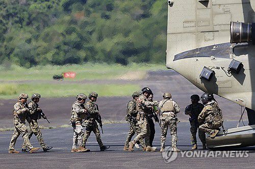 파나마 군과 합동 훈련하는 미군[EPA 연합뉴스 자료사진. 재판매 금지]