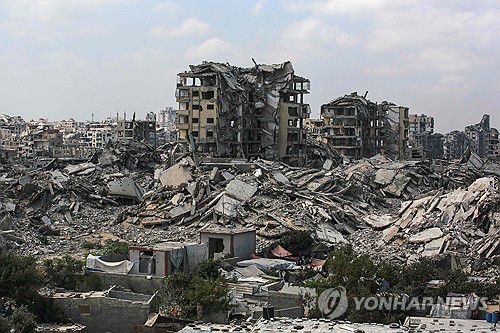 가자 시티의 8일 모습[AFP 연합뉴스]