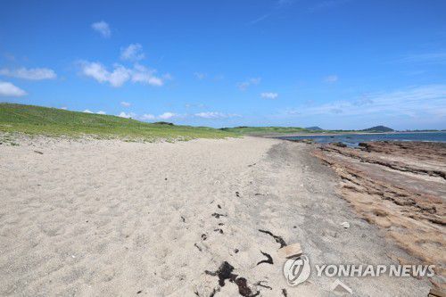 신양리층(사진 오른쪽)과 신양 해안사구[촬영 고성식]