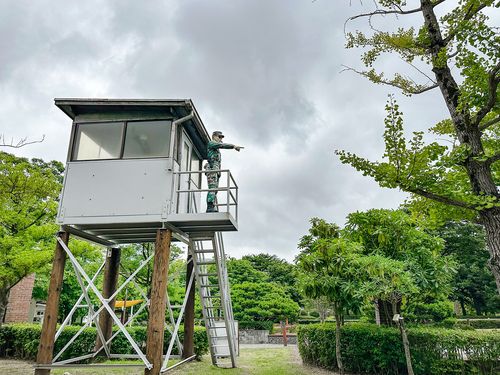 부산시민공원 내 역사테마공간 안에는 미군 부대 시절의 흔적을 남겨 전시해 놓았다. [사진/권혁창 기자]