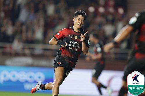 포항 영건 홍윤상[한국프로축구연맹 제공. 재판매 및 DB 금지]