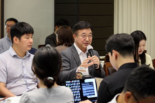 윤호중 행안부 장관, 출입기자단 간담회[행안부 제공]