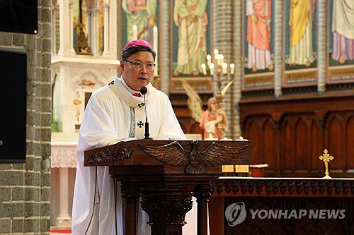 정순택 대주교[자료사진, 천주교 서울대교구 제공. 재판매 및 DB 금지]