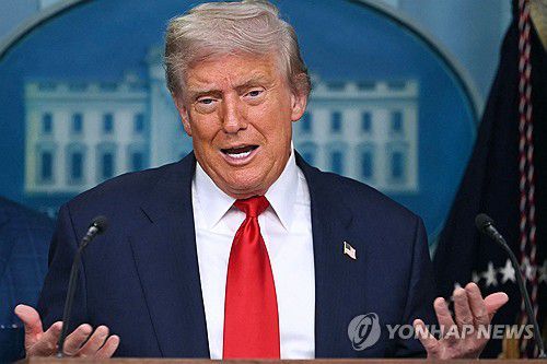 도널드 트럼프 미국 대통령연합뉴스 자료사진