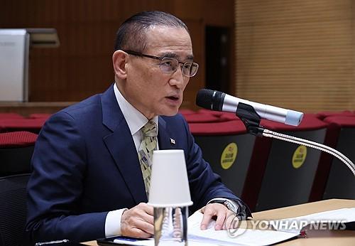 위성락 안보실장 기자간담회(서울=연합뉴스) 한상균 기자 = 위성락 국가안보실장이 22일 서울 용산 대통령실에서 한미, 한일 정상회담 등 현안 관련 기자간담회를 하고 있다. 2025.8.22 xyz@yna.co.kr